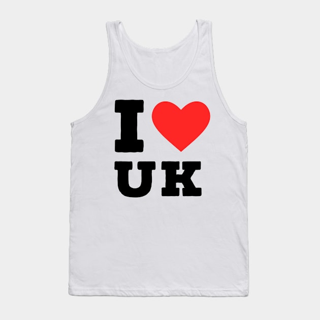 I love uk Tank Top by richercollections